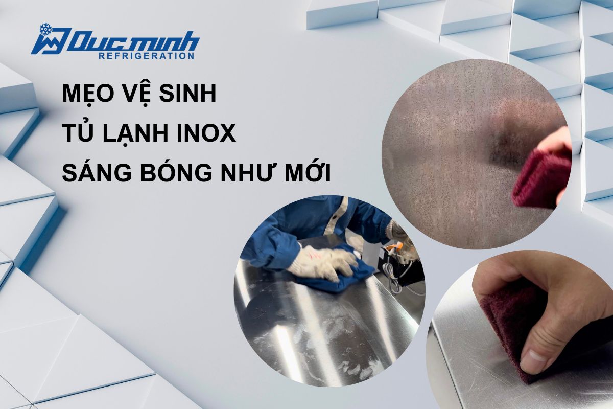 vệ sinh tủ lạnh inox