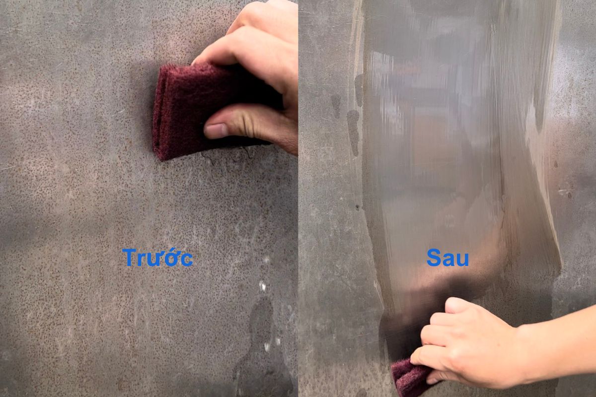 vệ sinh tủ lạnh inox